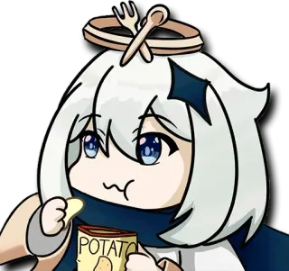 😶 7bb845f9 POTATO еда, картофель, закуска, мультфильм telegram sticker