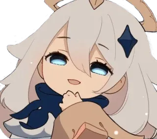 😈 a7833c95 Paimon Genshin Impact аниме, видеоигра, Genshin Impact, Паймон, милый telegram sticker