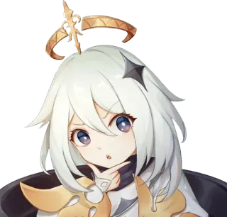 🤔 ba9894d9 Paimon Genshin Impact аниме, Паймон, геншин импакт, видеоигра, парящий, персонаж telegram sticker