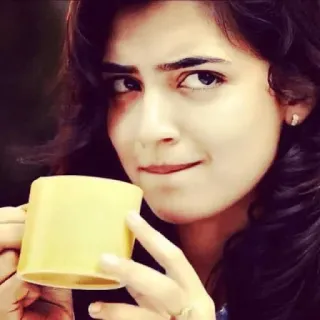 😋 145d992c 女人, 杯子, 茶, 咖啡, 女孩, 微笑 telegram sticker