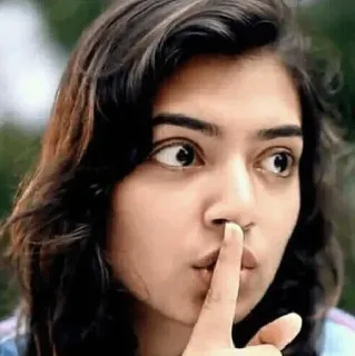 🤫 24ec2cc8 安静, 嘘, 安静, 手指, 女人 telegram sticker