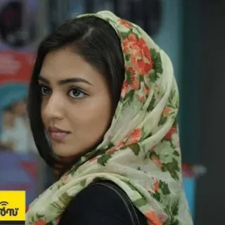 ❤️ 4879181e 女人, 头巾, 肖像 telegram sticker