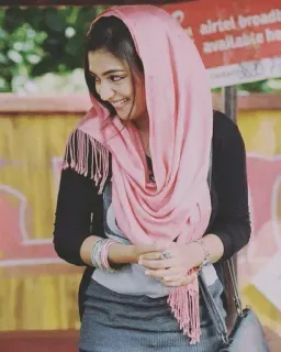 😁 8f168267 女人, 围巾, 微笑, 印度, 快乐 telegram sticker