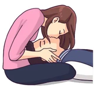 ☺️ 13872626 поцелуй, пара, любовь, романтика telegram sticker