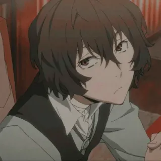 🔲 92b24344 Osamu Dazai Bungou Stray Dogs Anime, Bungou Stray Dogs, Osamu Dazai, Dazai, Manga, Karakter telegram sticker