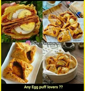 🤩 081d2343 Any Egg puff lovers ?? gaufre aux œufs, nourriture, pâtisserie, œuf, viennoiseries telegram sticker