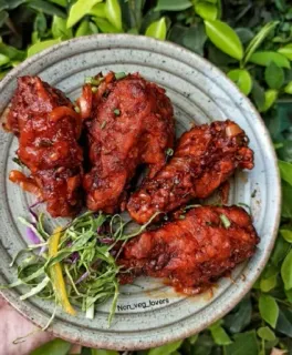 🤩 42287ae2 Non_veg_lovers nourriture, poulet, non-végétarien, assiette, plat, cuisine telegram sticker