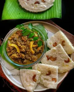 🤩 42b4d0e9 nourriture, appam, ragoût, cuisine indienne, petit-déjeuner telegram sticker