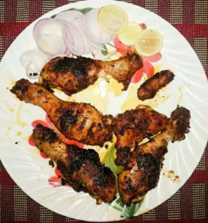 🤩 738db88b poulet, nourriture, grillé, viande, citron, oignon telegram sticker