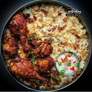 🤩 cf92c1bf yesterday
NAYIDA ABDULLA nourriture, poulet, biryani, cuisine indienne, riz telegram sticker