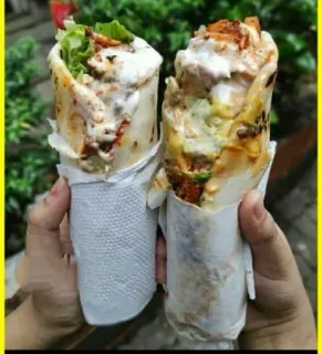 🤩 e54deeae Wrap, Nourriture, Chawarma, Kebab, Sandwich, Gyro telegram sticker