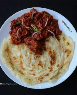 🤩 f4e4cb61 nourriture, boeuf, paratha, indien, plat, viande, cuisine telegram sticker
