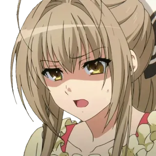 😰 12658b65 anime, girl, cartoon, emotion, sweat, frustration, annoyance whatsapp sticker