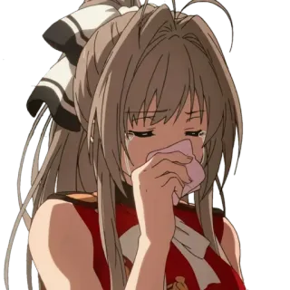😣 8c9280bb anime, crying, sad, girl, tears, tissue, emotional whatsapp sticker