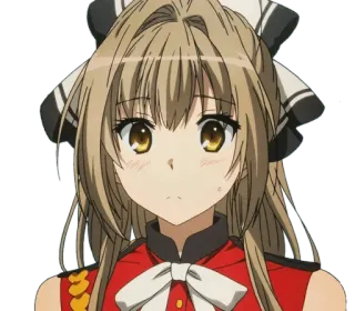 😶 bee3a02a anime girl, cartoon, character, female, blonde hair, cute whatsapp sticker