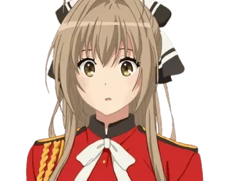 😮 cb93b1c5 anime, military uniform, cute, female character, cartoon whatsapp sticker