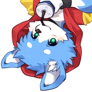 🥛 0ccafd19 Furry, Animal, Cachorro, Azul, Fofo, Desenho animado whatsapp sticker