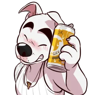 🍻 10dcb7d5 BOOM
Lager cão, cerveja, lager, desenho animado, animal, antropomórfico whatsapp sticker