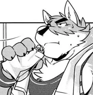 🥤 b6bf0ea8 Furry, Antropomórfico, Lobo, Personagem, Ilustração, Anime whatsapp sticker