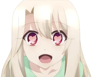 😍 9bc626d8 Anime, Garota, Fofo, Olhos de coração, Personagem, Animação telegram sticker