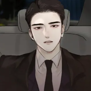 🧋 81da8705 homem, terno, gravata, retrato, bonito, carro, elegante telegram sticker