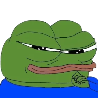 🤔 741ae283 Pepe the Frog Pepe la Rana, Meme, Cultura di Internet, Rana, soddisfatto whatsapp sticker