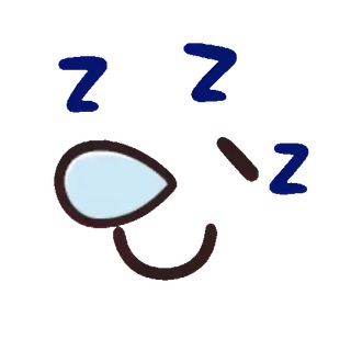 🤗 6fff51c0 sonolento, dormindo, zzz, desenho animado, emoji whatsapp sticker