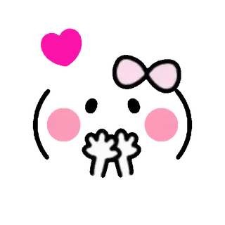 😂 bfdfc1eb coração, rosa, olhos, mãos, desenho animado whatsapp sticker