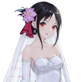 🌈 0d60e9ea Kaguya Shinomiya Kaguya-sama: Love Is War anime, character, kaguya, love is war, bride, wedding, kaguya shinomiya telegram sticker