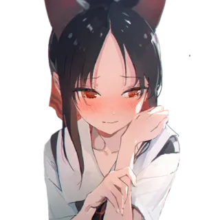 🌈 2f4dc300 Kaguya Shinomiya Kaguya-sama: Love Is War anime, character, kaguya-sama, love is war, kaguya shinomiya, cute, blush telegram sticker