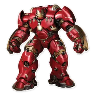 😡 48f28d60 Hulkbuster Hulkbuster, Iron Man, Marvel, armadura, superhéroe, robot telegram sticker