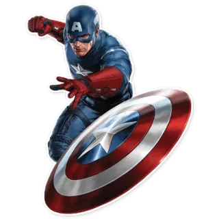 🛡 b068a8dd Captain America superhéroe, Marvel, Vengadores, cómic, Capitán América, S.H.I.E.L.D. telegram sticker