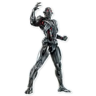 🤖 e6b7c2d0 Ultron Ultrón, Marvel, robot, villano, androide, inteligencia artificial telegram sticker