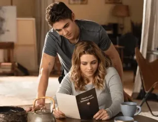 🌟 e182235b Here's your birthday card. день рождения, открытка, любовь, отношения, пара telegram sticker