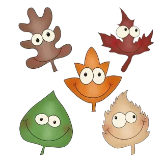 🍂 32517cae daun, musim gugur, musim gugur, kartun, alam, imut whatsapp sticker