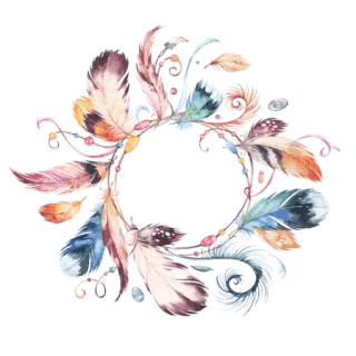 💎 cb7ba091 bulu, boho, cat air, karangan bunga, penangkap mimpi whatsapp sticker