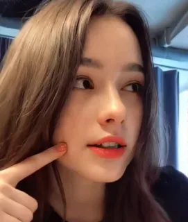 🤨 45c6f816 портрет, женщина, лицо, красота, девушка whatsapp sticker