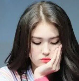 🍧 66b3f14f женщина, брюнетка, кореянка, портрет, выражение whatsapp sticker