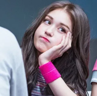 🍧 7bb56ec1 женщина, кореянка, лицо, выражение, портрет whatsapp sticker