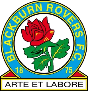 🏴󠁧󠁢󠁥󠁮󠁧󠁿 4ee8b374 BLACKBURN ROVERS F.C. 1875 ARTE ET LABORE football, sport, rose, football américain, équipe telegram sticker
