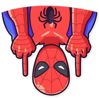 🖕 642b15df Spider-Man Superhéros, BD, Marvel, Araignée, Pointage telegram sticker