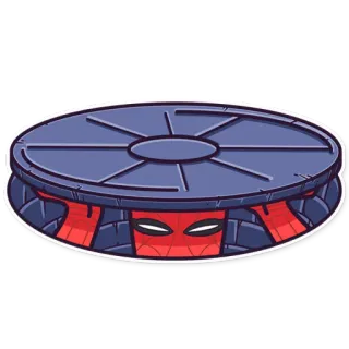 😟 a422d8a6 Spider-Man super-héros, Marvel, Spiderman, dessin animé telegram sticker