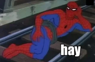 Vintage Spidey Memes telegram stickers