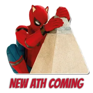 😎 0f91568d Spider-Man NEW ATH COMING มาร์เวล, ซูเปอร์ฮีโร่, สไปเดอร์แมน, ตลก, สติกเกอร์ telegram sticker
