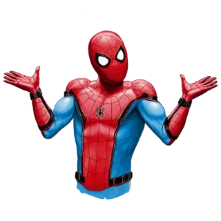 🤷‍♂️ ab16e9b1 Spider-Man человек-паук, марвел, супергерой, комиксы, мультфильм, пожимает плечами telegram sticker