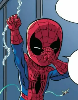 🕸 16ed6351 Spider-Man super-héros, bande dessinée, marvel, enfant, bébé, dessin animé telegram sticker