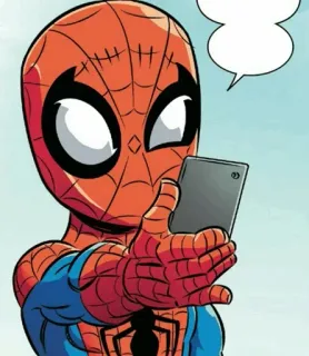 🕸 5c2d04bf Spider-Man super-héros, BD, Marvel, araignée, homme, dessin animé telegram sticker