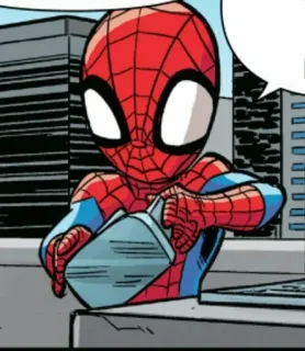 Spiderman Comics @stickersb2b whatsapp stickers