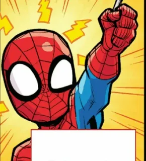 🕸 ee843509 Spider-Man super-héros, BD, Marvel, dessin animé, Spiderman telegram sticker