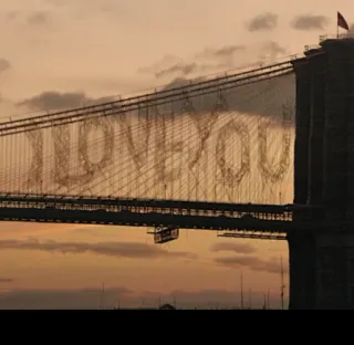 ❤️ 3b77b3fc I LOVE YOU 愛, 橋, 夕焼け, 空, 都市景観 telegram sticker